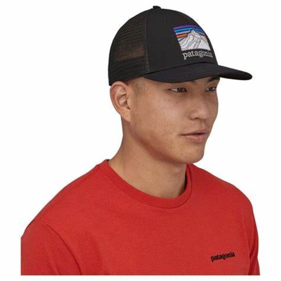 Patagonia Line Logo Ridge LoPro Trucker Hat-Ink Black — REAL  Line Logo Ridge LoPro Trucker Hat  Ink Black Unisex